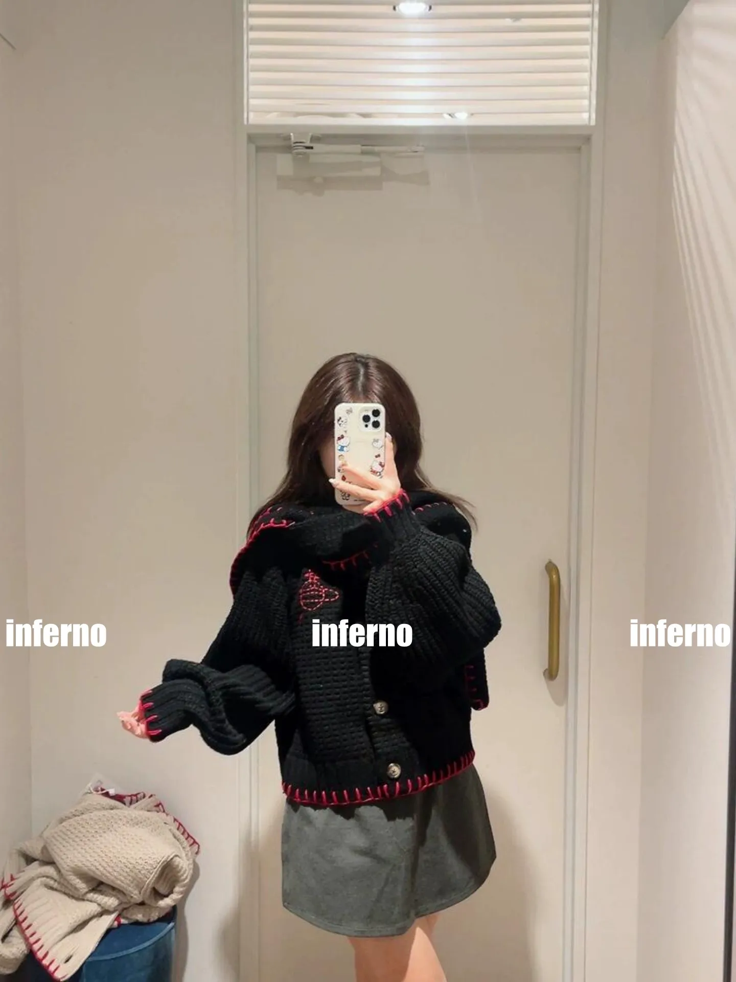 vivienne west wood queen mother 25 saturn red label limited classic scarf wool knitted short cardigan sweater S M L size chart last